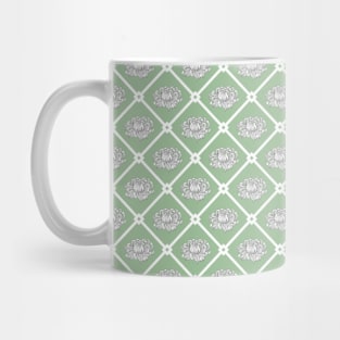 Chrysanthemum on Pistachio Meadow Mug